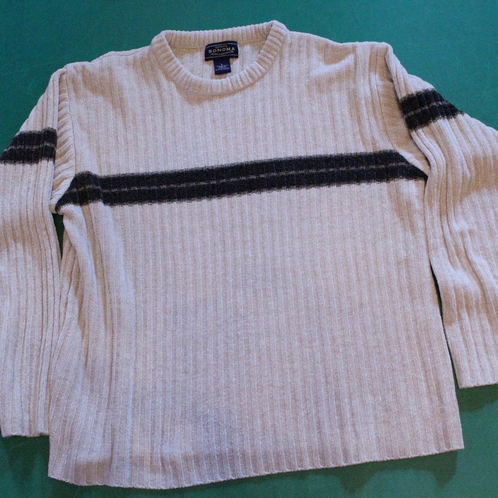 White Large Soft Sweater Acrylic